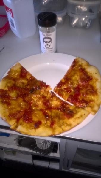 Pizza..with the M.H. pizza shake