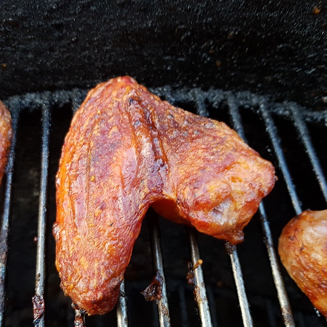 Nice spiced and sauced Chicken wing